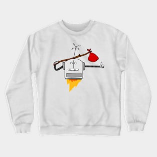 hitchhiking robot Crewneck Sweatshirt